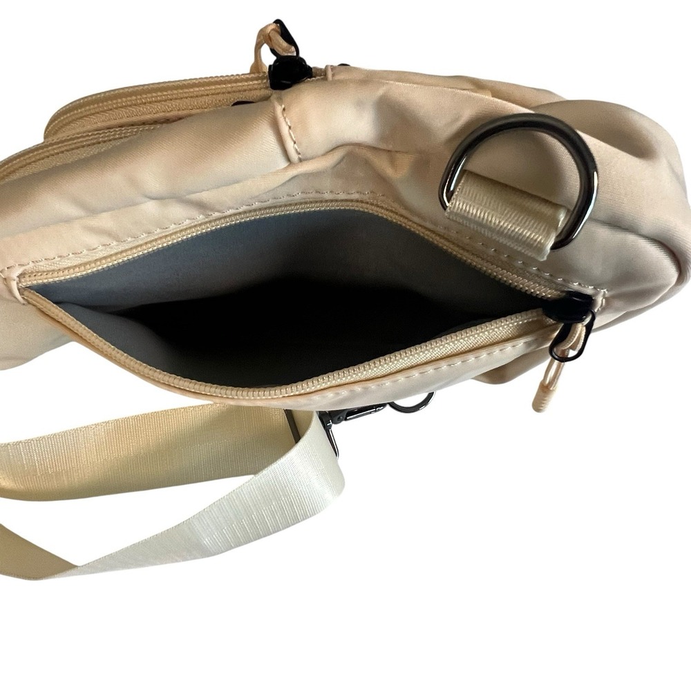 Latmap Sling Bag Men Women Crossbody Backpack Adjustable Strap Cream Color - Picture 7 of 10